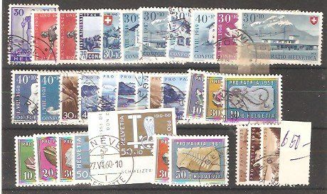 Alle Briefmarken: PP 34 Werte gut gest. – Gebraucht aus Lausanne von Whorvath