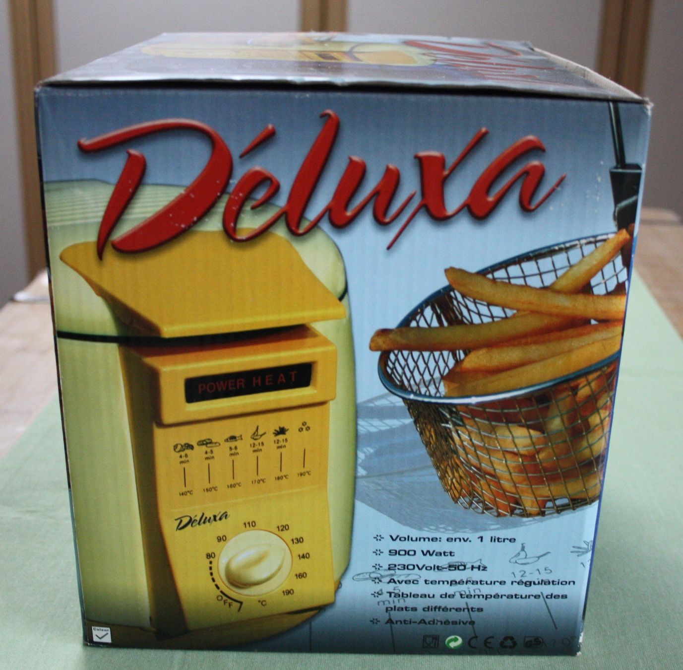 Elettrodomestici da cucina: Mini - Fritteuse  1lt DELUXA gelb NEU – Nuovo e nell'imballaggio originale da Flüelen venduto da Alt-und-Neu 2