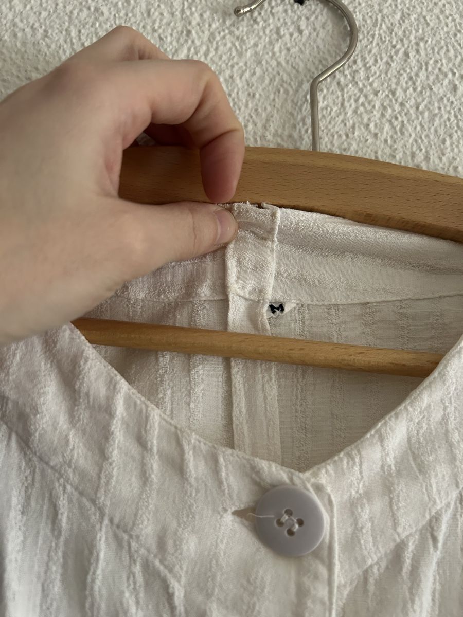 Camicette: Chemisier vintage blanc Baghdadi, coton – Usato da Morges venduto da cat_6cm9 2
