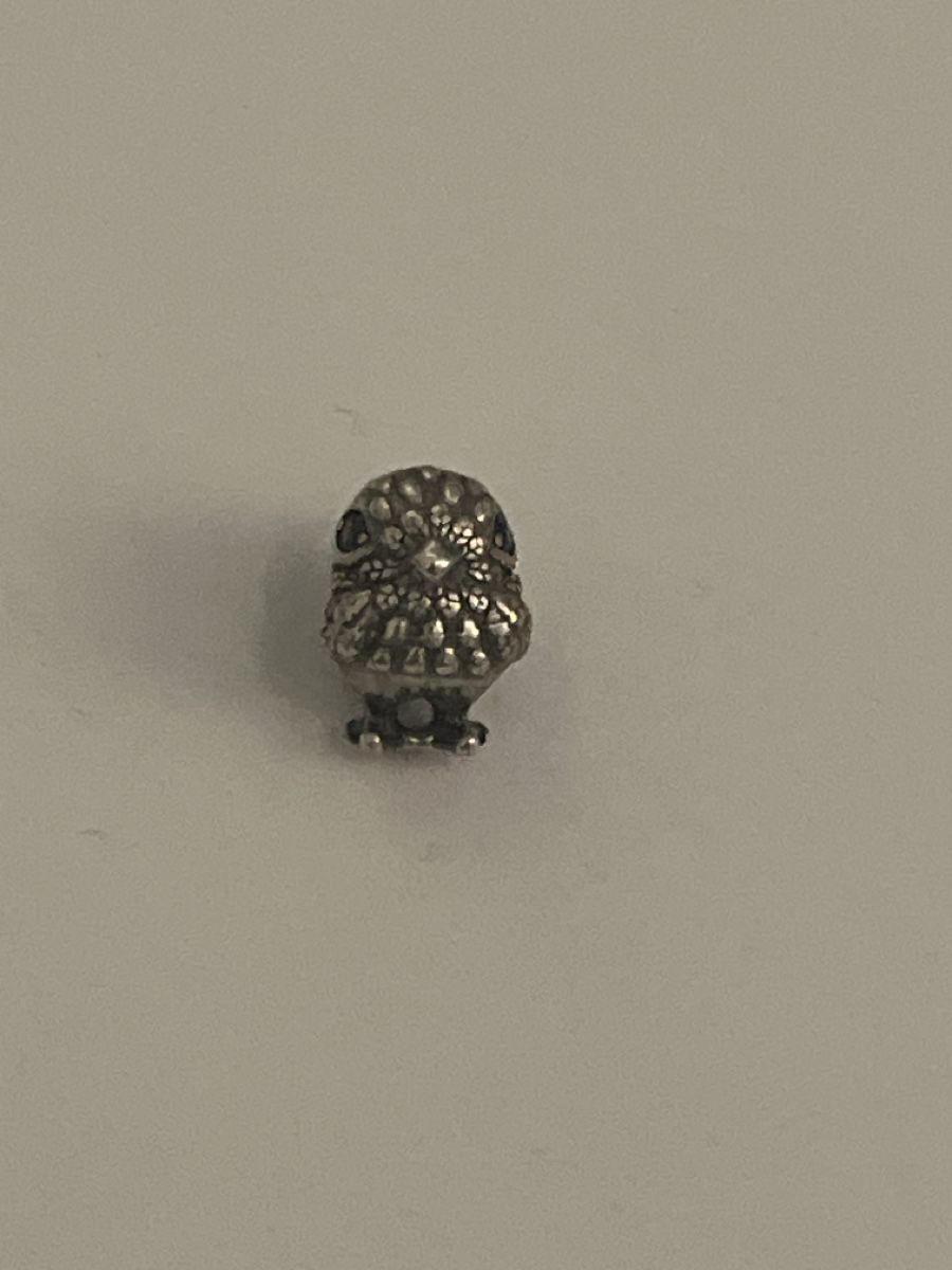 Pandora Ciondoli: Pandora Charm Eule/vogel 925 Silber mit blauen Steinen! – Usato da Luzern venduto da Wusjx