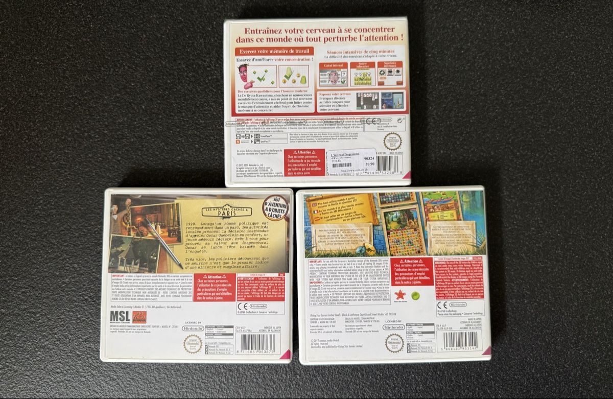 Nintendo Giochi: Nintendo 3DS - 3x réflexion Games – Nuovo (secondo la descrizione) da Uvrier venduto da sauma85 1
