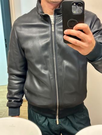 Emporio Armani lamb leather Jacket as good as new