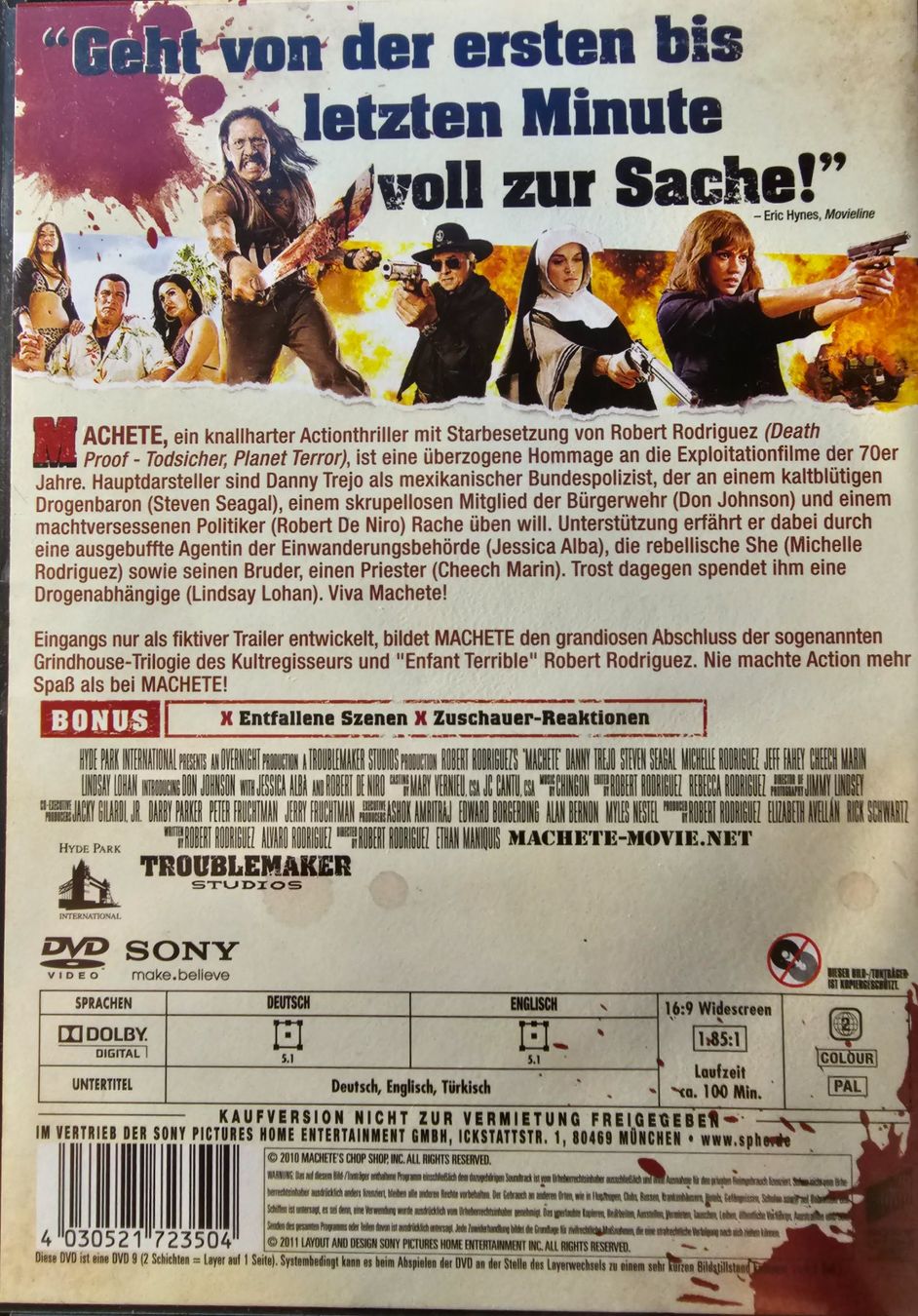 Tutti i DVDs: Machete – Usato da Wahlen b. Laufen venduto da Cg10 1