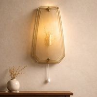 Elegante Wandlampe im Vintage-Stil, goldfarben, Top Zustand