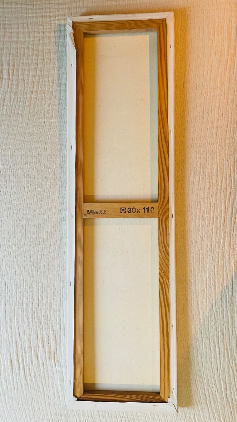 Foto & Immagini: Leinwandbild  "Blumen" - handgemalt - 110x30cm – Nuovo (secondo la descrizione) da Fällanden venduto da Escheli 1