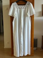 Vintage-inspiriertes Nachthemd Lounge-Kleid Weiss, Gr. S-M