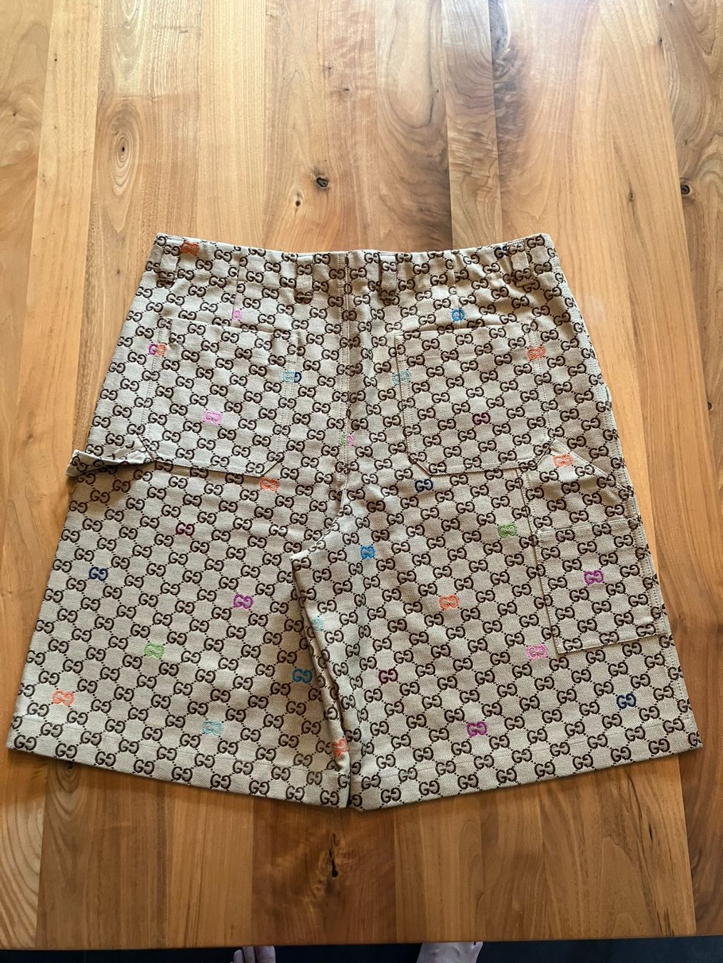 Pantalons: Gucci GG Canvas Shorts, beige, Gr. 52 – Neuf (Voir description) à Zäziwil par Bewy1 1