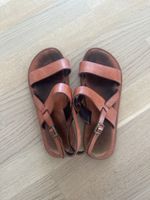 Damen Sandalen Leder braun mit Riemen