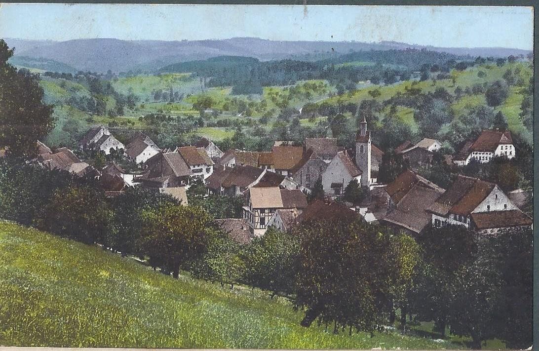 Cartoline postali: Bennwil BL Totalansicht Nr.9251 , 1913 – Usato da Solothurn venduto da Bepposol