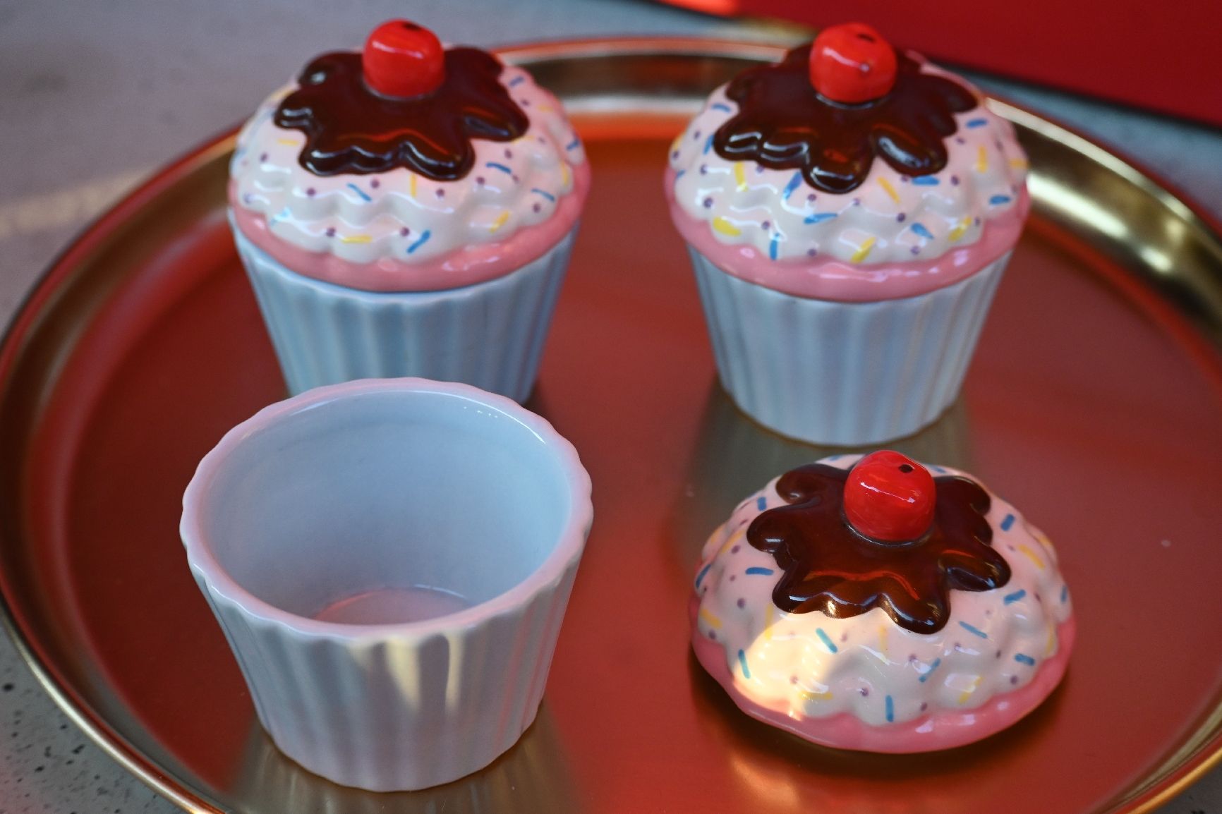 Toutes les décorations: Keramik Cupcake Design 3er Set – D'occasion à Horw par chr_qs2q