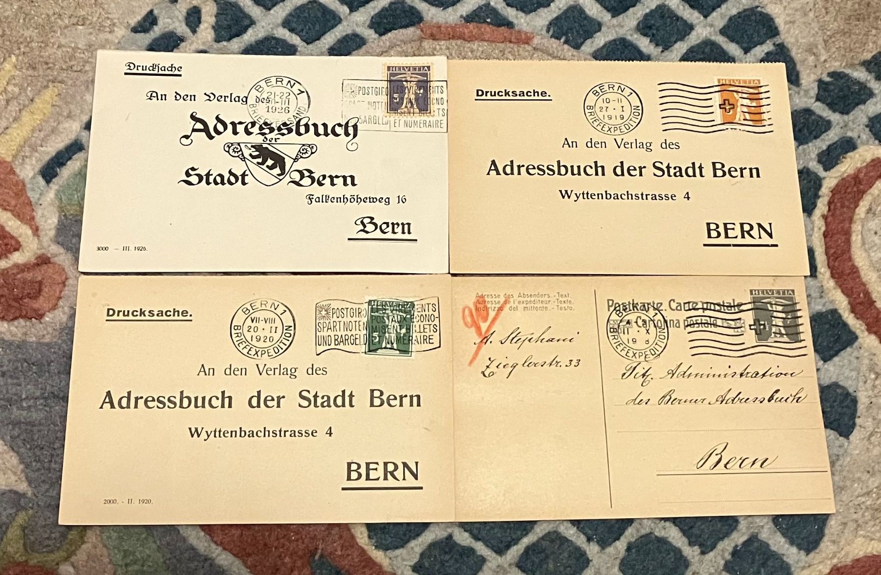 Alle Briefmarken: 4 Postkarten – Neu (gemäss Beschreibung) aus Koblenz von Markenhimmel