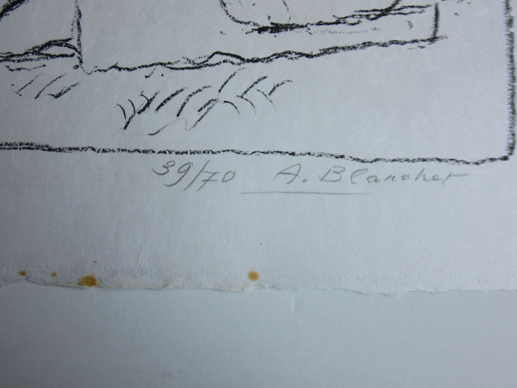 Arts picturaux & lithographies: BLANCHET ALEXANDRE  LITHOGRAPHIE – D'occasion à Gersau par grafik-kunst 1