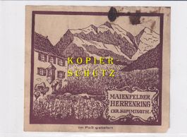 Etikette - Maienfelder Herrenring /bd