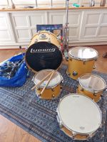 Ludwig Schlagzeug Set mit Zubehör, guter Zustand, wenig geb.