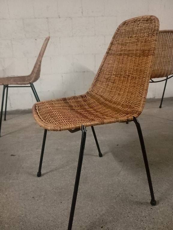 Chaises: Designer Stuhl mit Naturgeflecht – D'occasion à Basel par Petergunn
