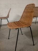 Designer Stuhl mit Naturgeflecht
