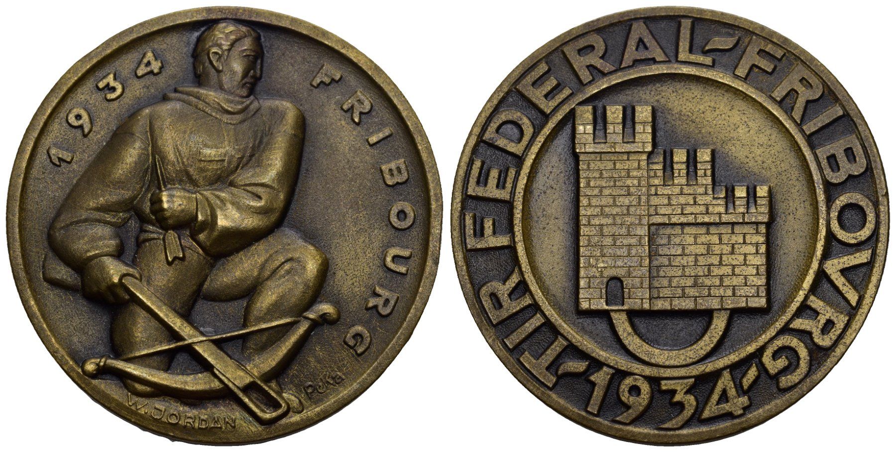 Medaglie: Fribourg 1934 – Usato da Bern venduto da numismatictops