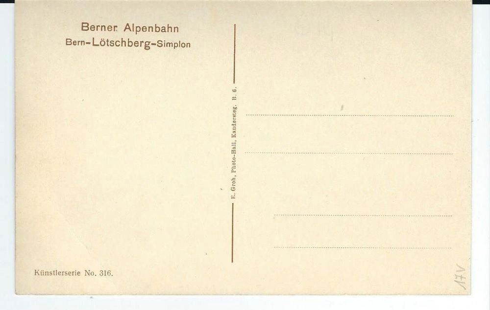 Cartes postales: LOTSCHBERGBAHN -  BAHNHOF KANDERSTEG – D'occasion à Ponto Valentino par giorgia06 1