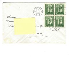 Ganzsache Juventute 4er Block 1939 Vollstempel Frauenfeld
