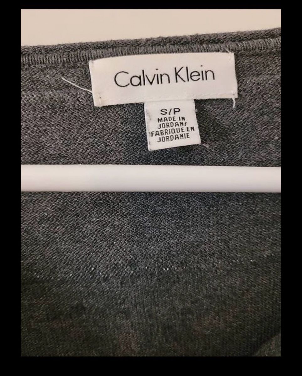 Calvin Klein Maglioni & Felpe: Calvin Klein Pullover, Grau mit Glitzer, Grösse S – Usato da Kradolf venduto da bstr.9105 2