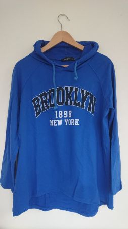 Damen Pullover Today Gr. M Blau 1998 Brooklyn NY