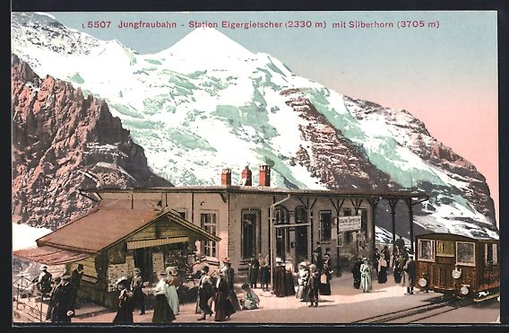 Ansichtskarten: Jungfraubahn an der Station Eigergletsch – Gebraucht aus Berlin von bartko-reher