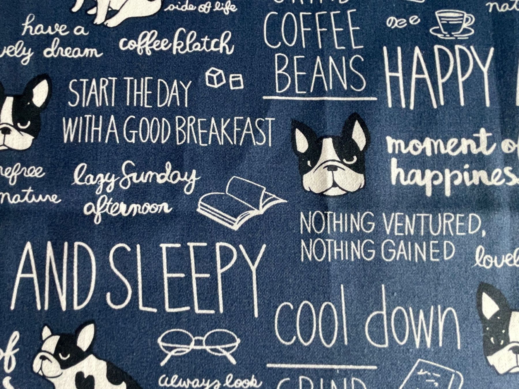 Tessuti: 2 Fat quarter/Coupons patchwork & couture - Bulldog Pois – Nuovo e nell'imballaggio originale da Gland venduto da san_xz5j 2