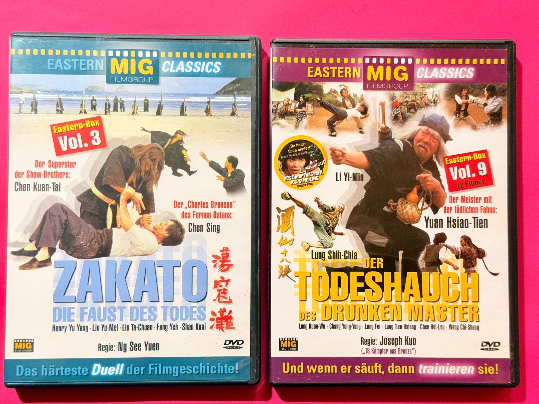 Alle DVDs: Eastern MIG Classics Zakato & Drunken Master DVDs – Gebraucht aus Zuerich von SonderArt-Wertgut