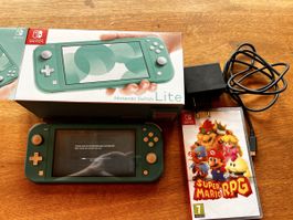 Nintendo Switch Lite Türkis + Super Mario RPG-Top Zustand!