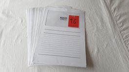 Sichthülle Papier weiss, Set zu 10 Stück