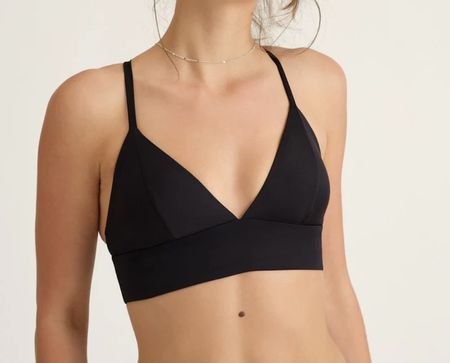 ooia Beach Triangle Top Bikini schwarz Grösse L neuwertig