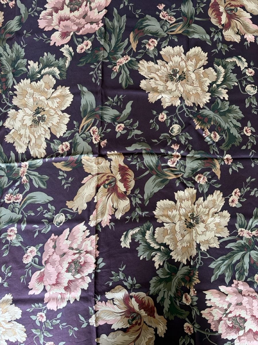 Ralph Lauren Foulards, Tücher & Schals: Ralph Lauren Seidentuch, Blumenmuster – Gebraucht aus Zürich von Freuerei 1