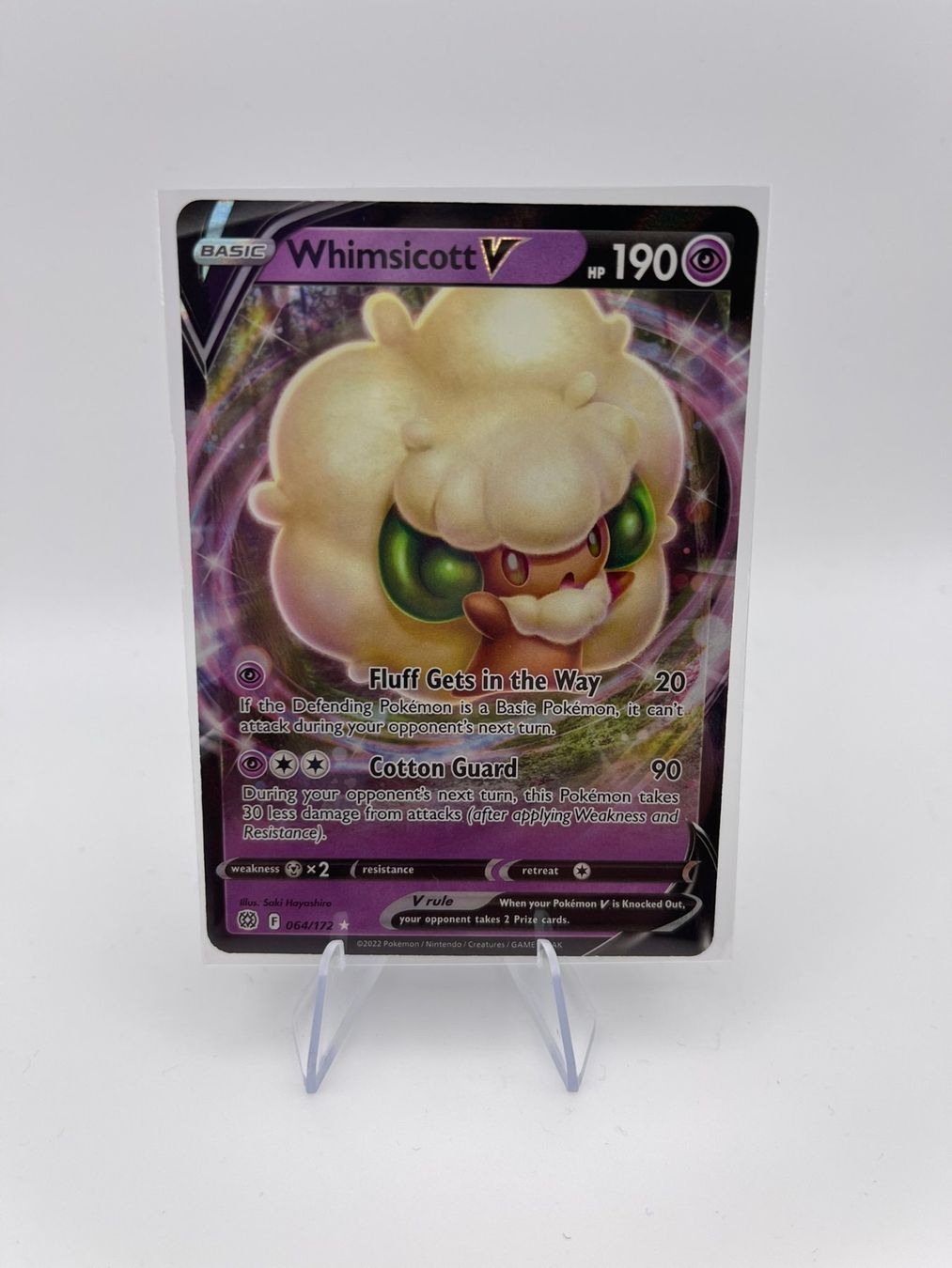 Pokémon Carte collezionabili: Pokemon: Whimsicott V 064/172 – Nuovo (secondo la descrizione) da Märstetten venduto da AlienNova