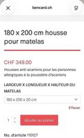 Housse anti-acariens pour matelas