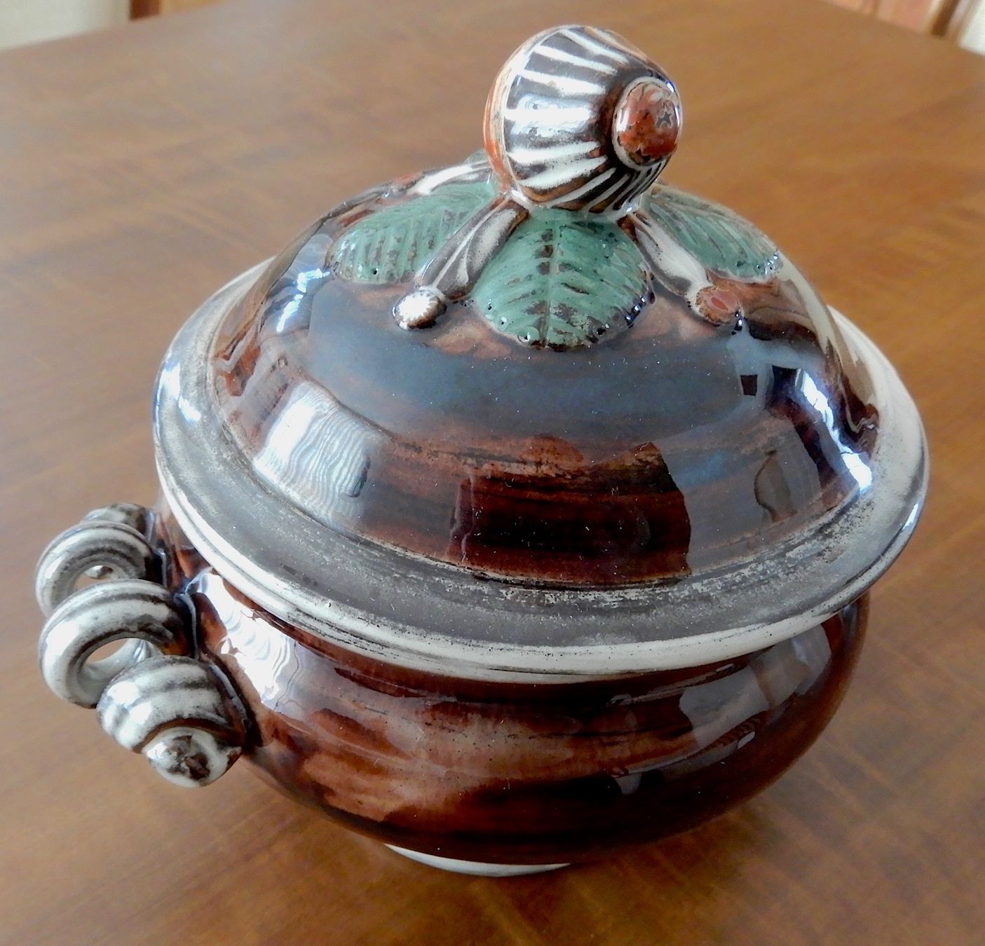 Schalen: Schale mit Deckel, Handarbeit, bemalt. Konfektdose – Neu (gemäss Beschreibung) aus Luzern von Johann7 1
