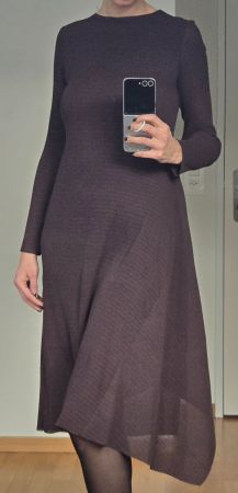 Kleid von Adolfo Dominguez, Braun, Gr XS, sehr guter Zustand