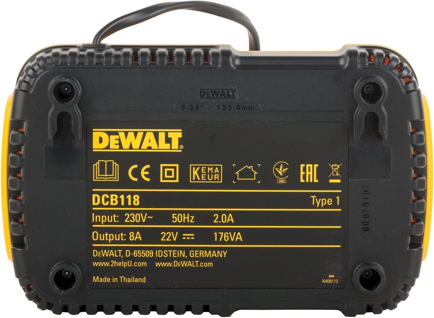 Caricatori & Batterie: DeWalt DCB118-QW Ladegerät 12V/14.4V/18V – Nuovo e nell'imballaggio originale da Bottighofen venduto da zaap 3
