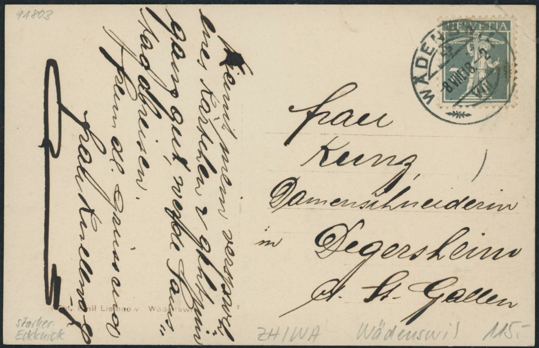 Cartes postales: ZH Wädenswil – D'occasion à Schindellegi par leecollect 1