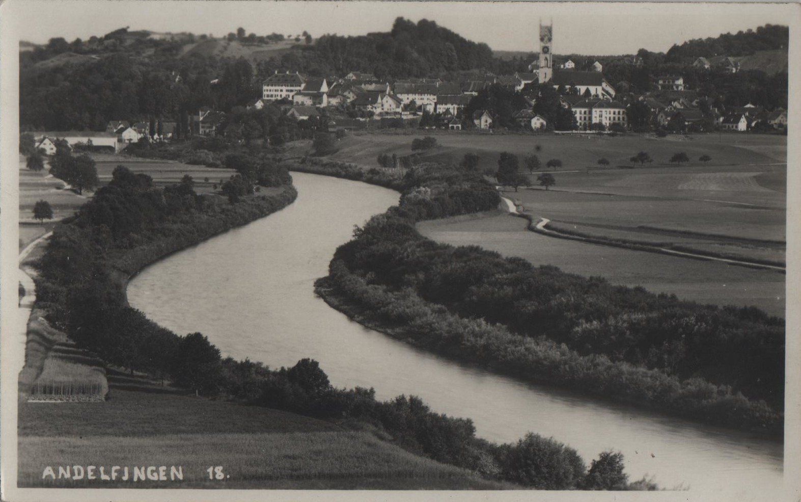 Cartoline postali: Andelfingen ZH Teilansicht Nr.18 , 1931 – Usato da Solothurn venduto da Bepposol