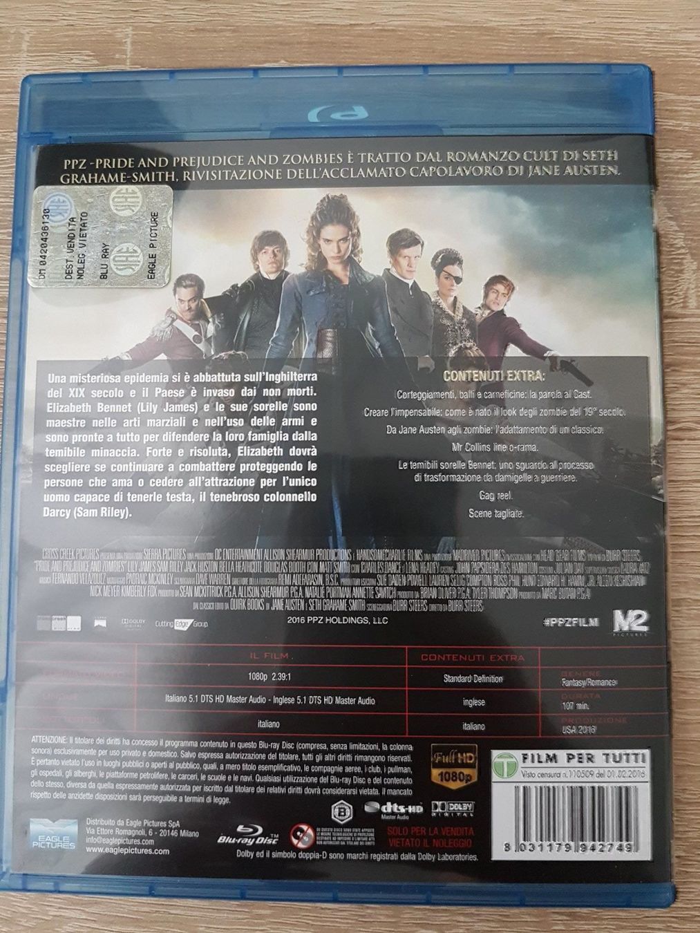 Alle DVDs: Pride and Prejudice and Zombies- Blu-Ray – Gebraucht aus Carouge GE von Franllo 1