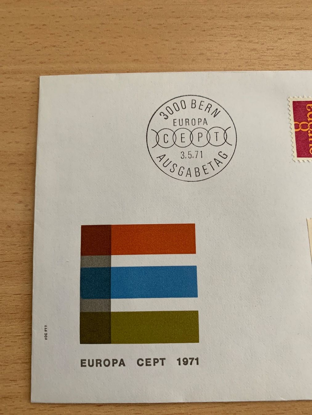 Tutti i francobolli: EUROPA CEPT 1971 Ersttagsbrief Bern – Usato da Ibach venduto da lisch3 1