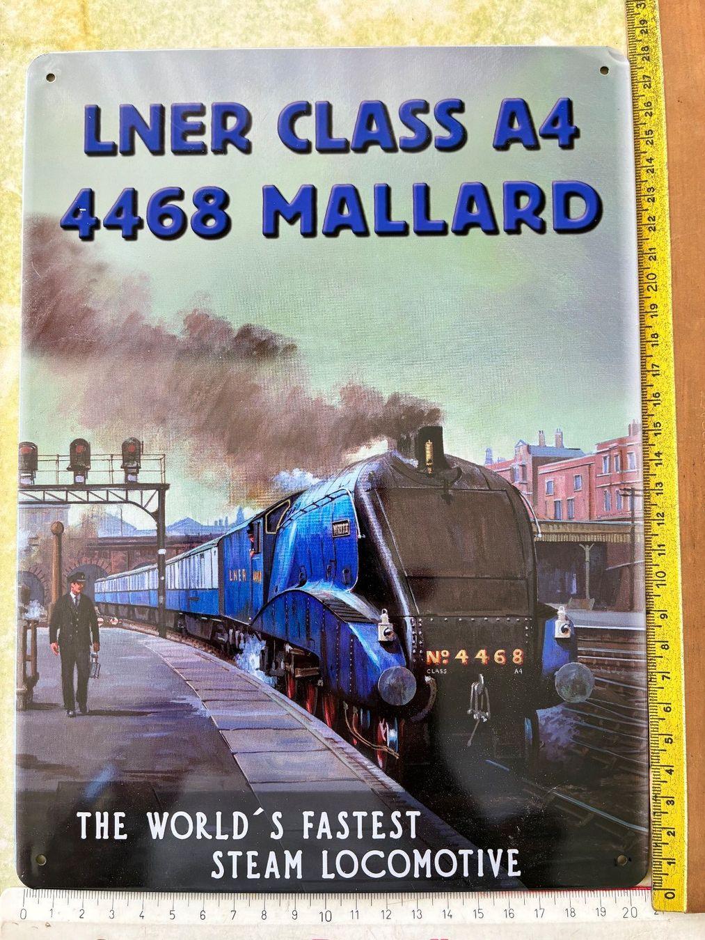 Schilder: Blechschild "STEAM LOCOMOTIVE" – Neu (gemäss Beschreibung) aus Kräiligen von hkk 2