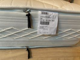 Neue Matratze ECS300, 90x200 cm, fest, Bezug waschbar!
