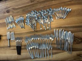 Besteck Set viele Teile Edelstahl guter Zustand