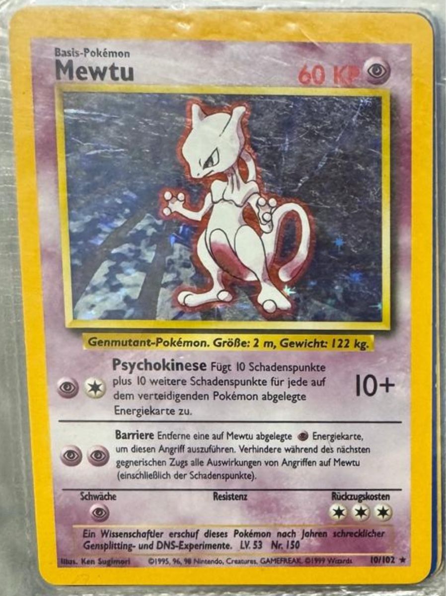 Pokémon Carte collezionabili: Pokemon Karte: Mewtu – Usato da Zofingen venduto da nathizoe