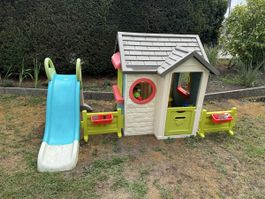 Smoby Spielhaus + Rutsche + Zubehör