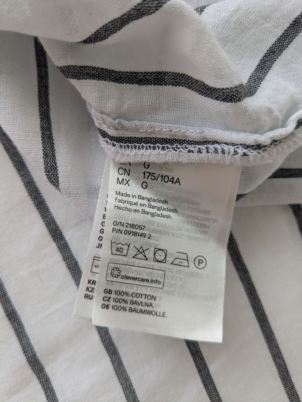 H&M Blusen: Damen Bluse gestreift Grösse L, Baumwolle  – Gebraucht aus Rorschach von olg_5qq2 4