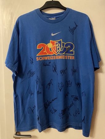 FC Basel T-Shirt Schweizer Meister 2002 Grösse L