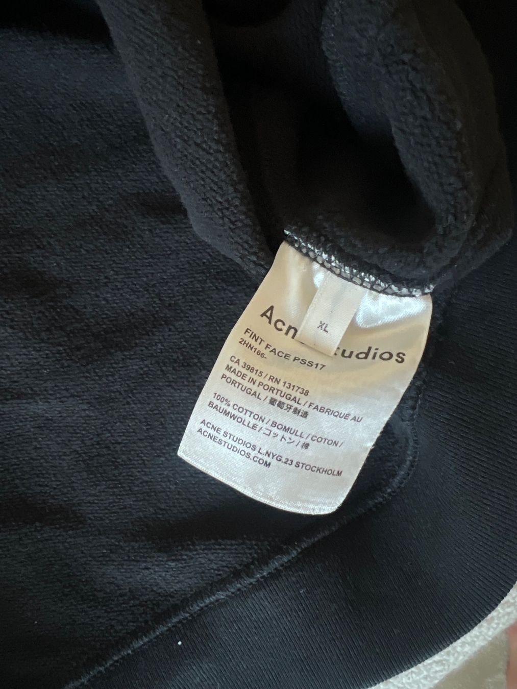 Acne Studios Maglioni & Felpe: Sweatshirt Acne Studios schwarz Grösse XL – Usato da Zürich venduto da laliluam123_ 4