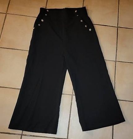 Hose, 42, Länge 34, neu, goldfarbene Knöpfe